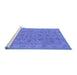 Sideview of Machine Washable Oriental Blue Traditional Rug, wshurb1347blu