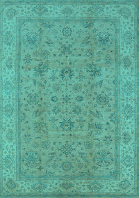 Oriental Turquoise Traditional Rug, urb1347turq
