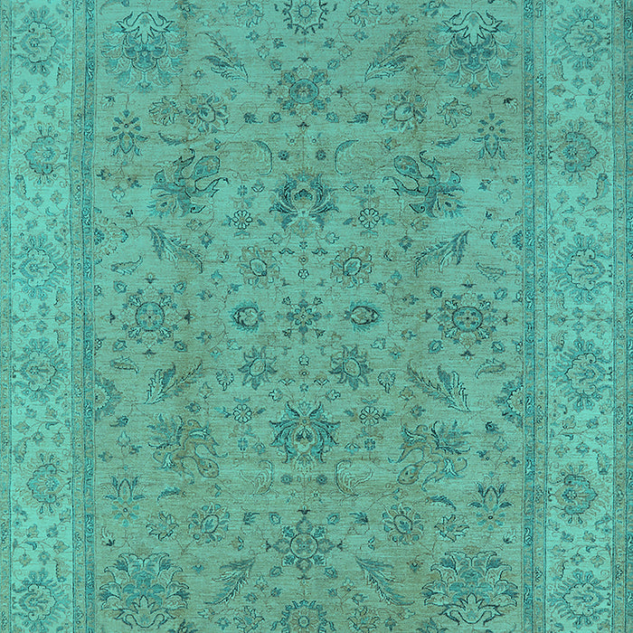 Oriental Turquoise Traditional Rug, urb1347turq