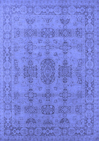 Oriental Blue Traditional Rug, urb1348blu