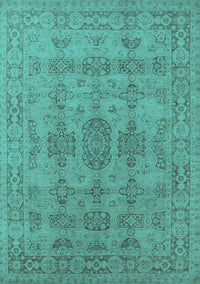 Oriental Turquoise Traditional Rug, urb1348turq