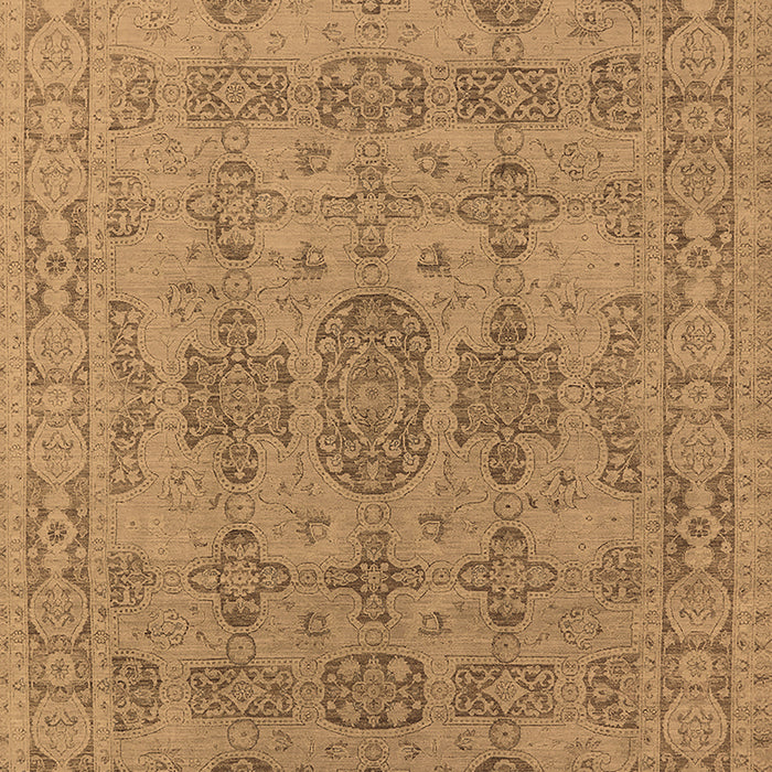 Machine Washable Oriental Brown Traditional Rug, wshurb1348brn