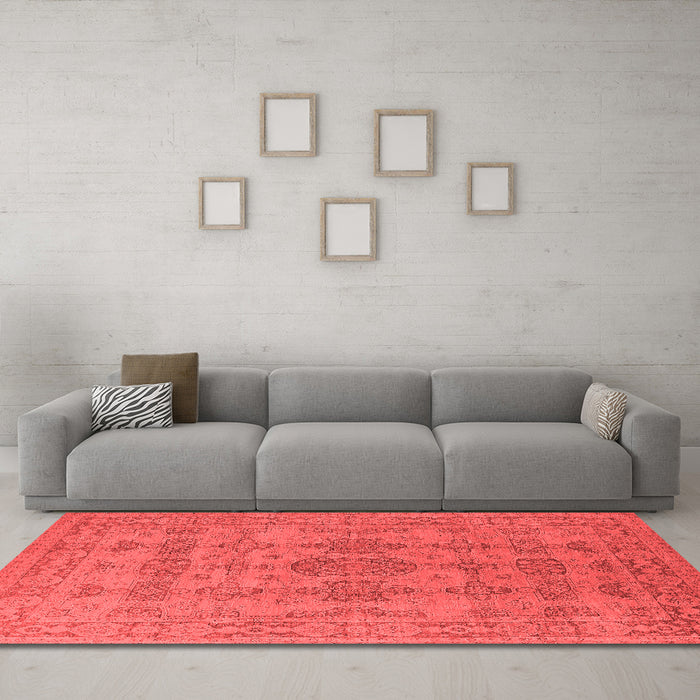 Traditional Red Washable Rugs