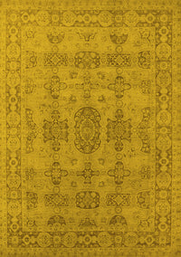 Oriental Yellow Traditional Rug, urb1348yw