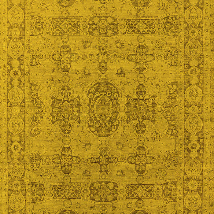 Oriental Yellow Traditional Rug, urb1348yw