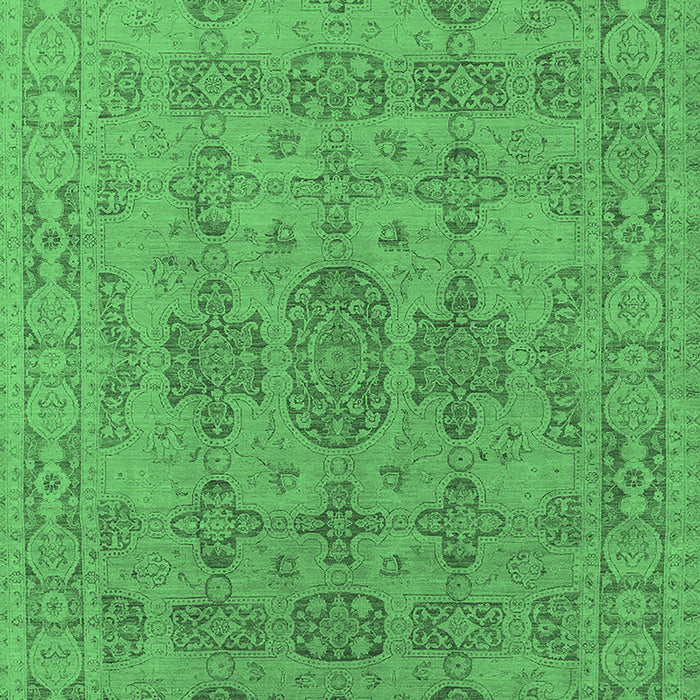Oriental Emerald Green Traditional Rug, urb1348emgrn