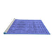 Sideview of Machine Washable Oriental Blue Traditional Rug, wshurb1348blu