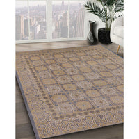 Mid-Century Modern Puce Purple Oriental Rug, urb1349