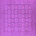 Square Oriental Purple Industrial Rug, urb1349pur