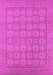 Machine Washable Oriental Pink Industrial Rug, wshurb1349pnk