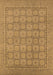 Machine Washable Oriental Brown Industrial Rug, wshurb1349brn