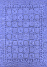 Oriental Blue Industrial Rug, urb1349blu