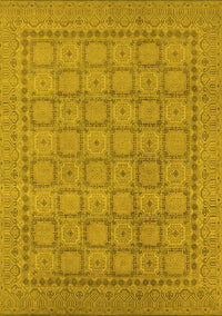 Oriental Yellow Industrial Rug, urb1349yw