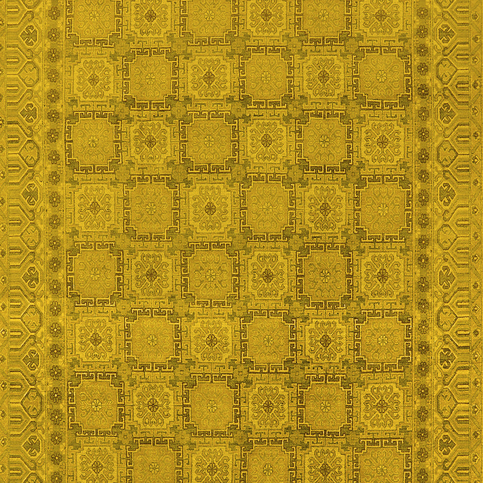 Oriental Yellow Industrial Rug, urb1349yw