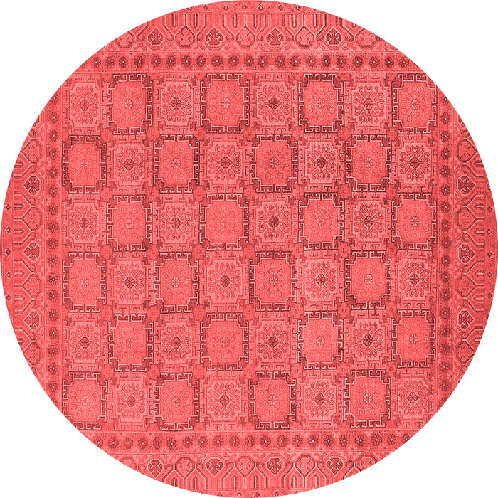 Machine Washable Oriental Red Industrial Rug, wshurb1349red