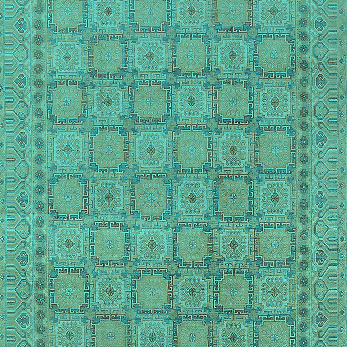 Oriental Turquoise Industrial Rug, urb1349turq