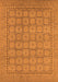 Machine Washable Oriental Orange Industrial Area Rugs, wshurb1349org