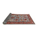 Sideview of Mid-Century Modern Rosy Brown Pink Oriental Rug, urb1350