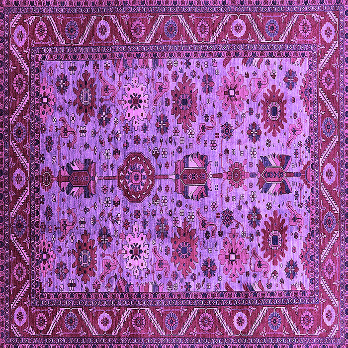 Square Oriental Purple Industrial Rug, urb1350pur