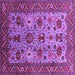 Square Oriental Purple Industrial Rug, urb1350pur