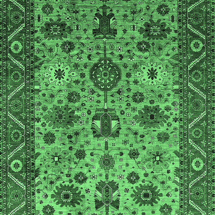 Oriental Emerald Green Industrial Rug, urb1350emgrn