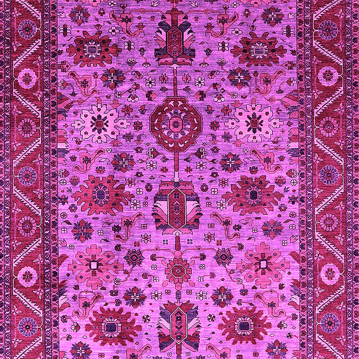 Machine Washable Oriental Pink Industrial Rug, wshurb1350pnk