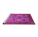 Sideview of Machine Washable Oriental Pink Industrial Rug, wshurb1350pnk