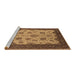 Sideview of Machine Washable Oriental Brown Traditional Rug, wshurb1351brn