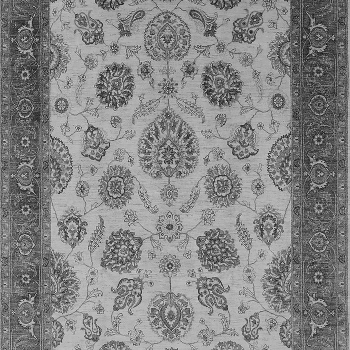 Machine Washable Oriental Gray Traditional Rug, wshurb1351gry