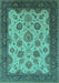 Oriental Turquoise Traditional Rug, urb1351turq