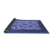 Sideview of Oriental Blue Traditional Rug, urb1351blu