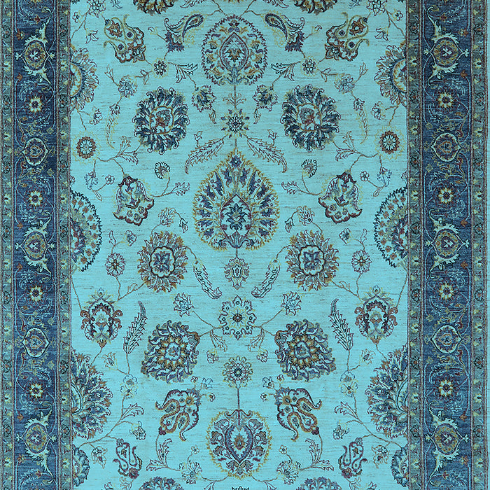 Oriental Light Blue Traditional Rug, urb1351lblu