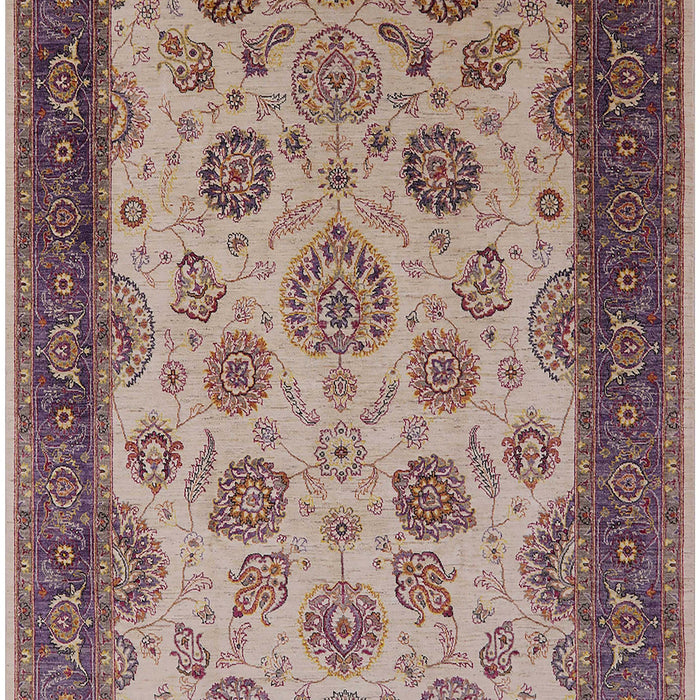 Mid-Century Modern Maroon Purple Oriental Rug, urb1351