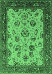 Oriental Emerald Green Traditional Rug, urb1351emgrn