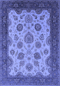 Oriental Blue Traditional Rug, urb1351blu