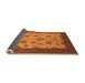 Sideview of Oriental Orange Traditional Rug, urb1351org