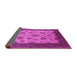 Sideview of Oriental Pink Traditional Rug, urb1351pnk