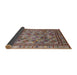 Sideview of Mid-Century Modern Chestnut Brown Oriental Rug, urb1352