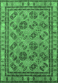 Oriental Emerald Green Traditional Rug, urb1352emgrn