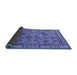 Sideview of Oriental Blue Traditional Rug, urb1352blu