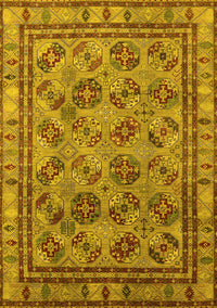 Oriental Yellow Traditional Rug, urb1352yw