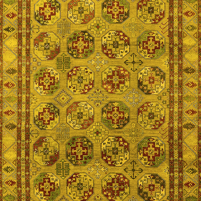 Oriental Yellow Traditional Rug, urb1352yw