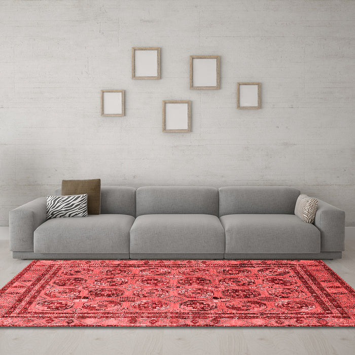 Traditional Red Washable Rugs