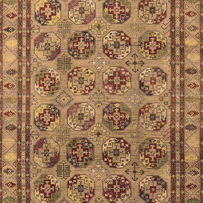 Machine Washable Oriental Brown Traditional Rug, wshurb1352brn