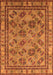 Machine Washable Oriental Orange Traditional Area Rugs, wshurb1352org