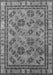 Machine Washable Oriental Gray Traditional Rug, wshurb1352gry