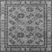 Square Machine Washable Oriental Gray Traditional Rug, wshurb1352gry