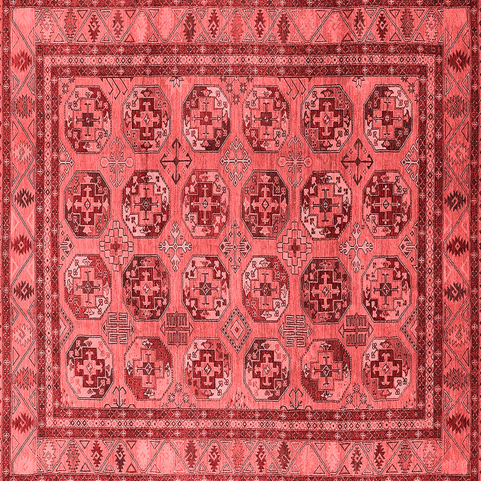 Machine Washable Oriental Red Traditional Rug, wshurb1352red