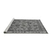 Sideview of Machine Washable Oriental Gray Traditional Rug, wshurb1352gry