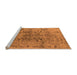 Sideview of Machine Washable Oriental Orange Industrial Area Rugs, wshurb1353org